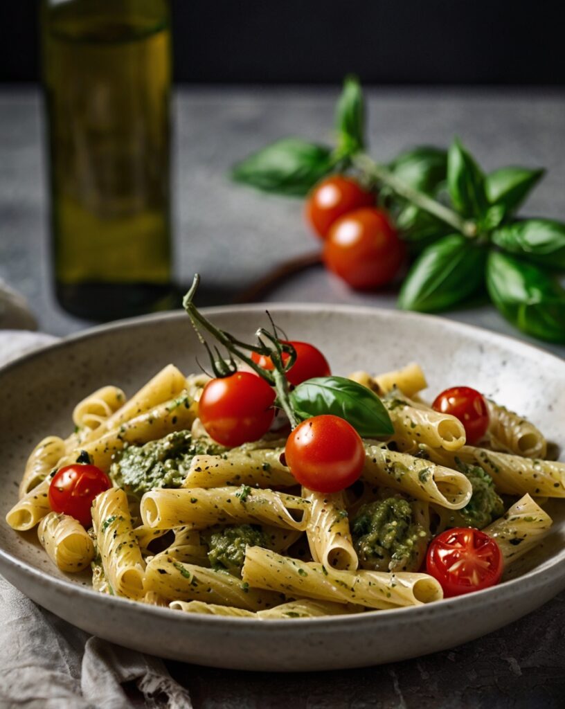 Thumbnail of Pesto Pasta with Cherry Tomatoes