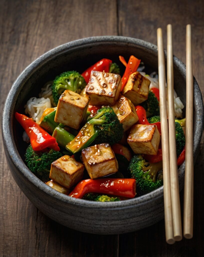 Stir-Fried Veggies with Tofu