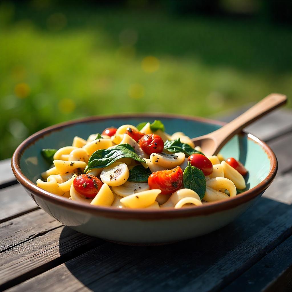Thumbnail of Creamy Garlic Mushroom Pasta