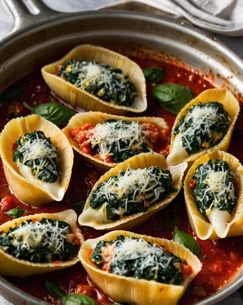Thumbnail of Spinach and Ricotta Stuffed Shells