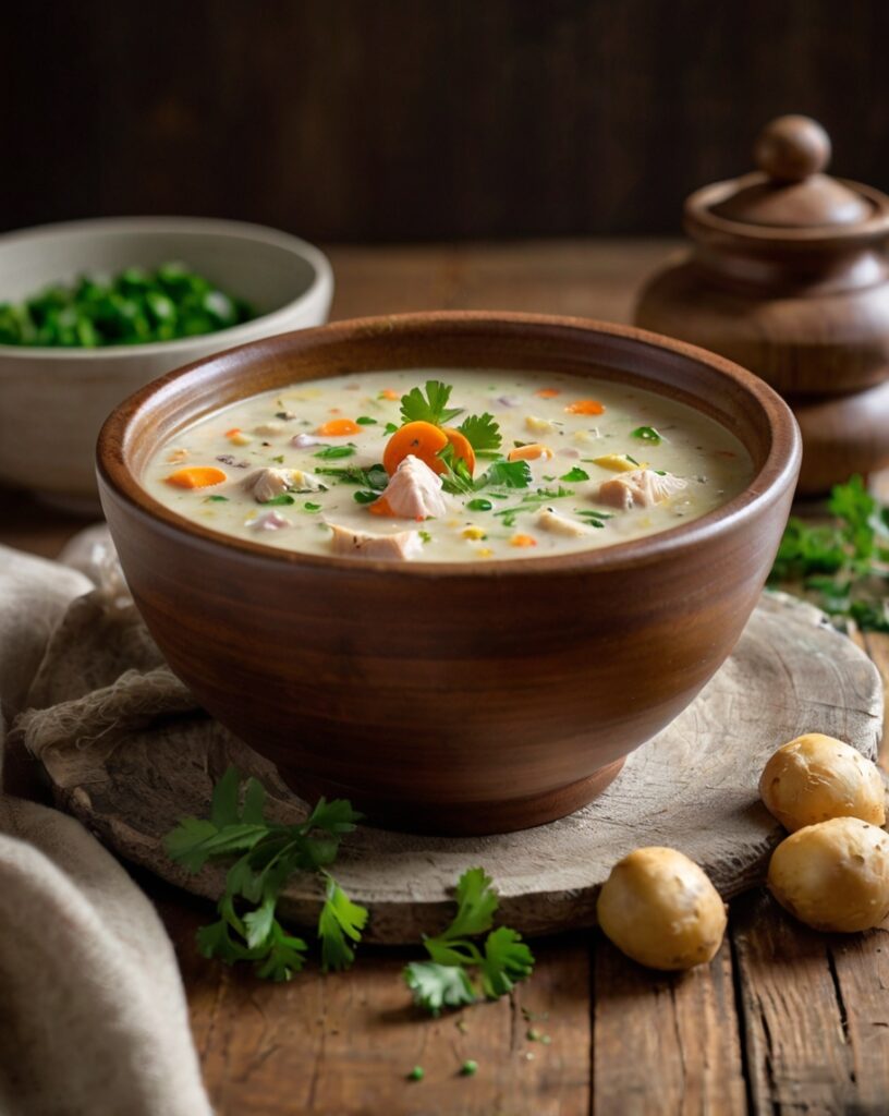 Creamy Chicken and Vegetable Soup