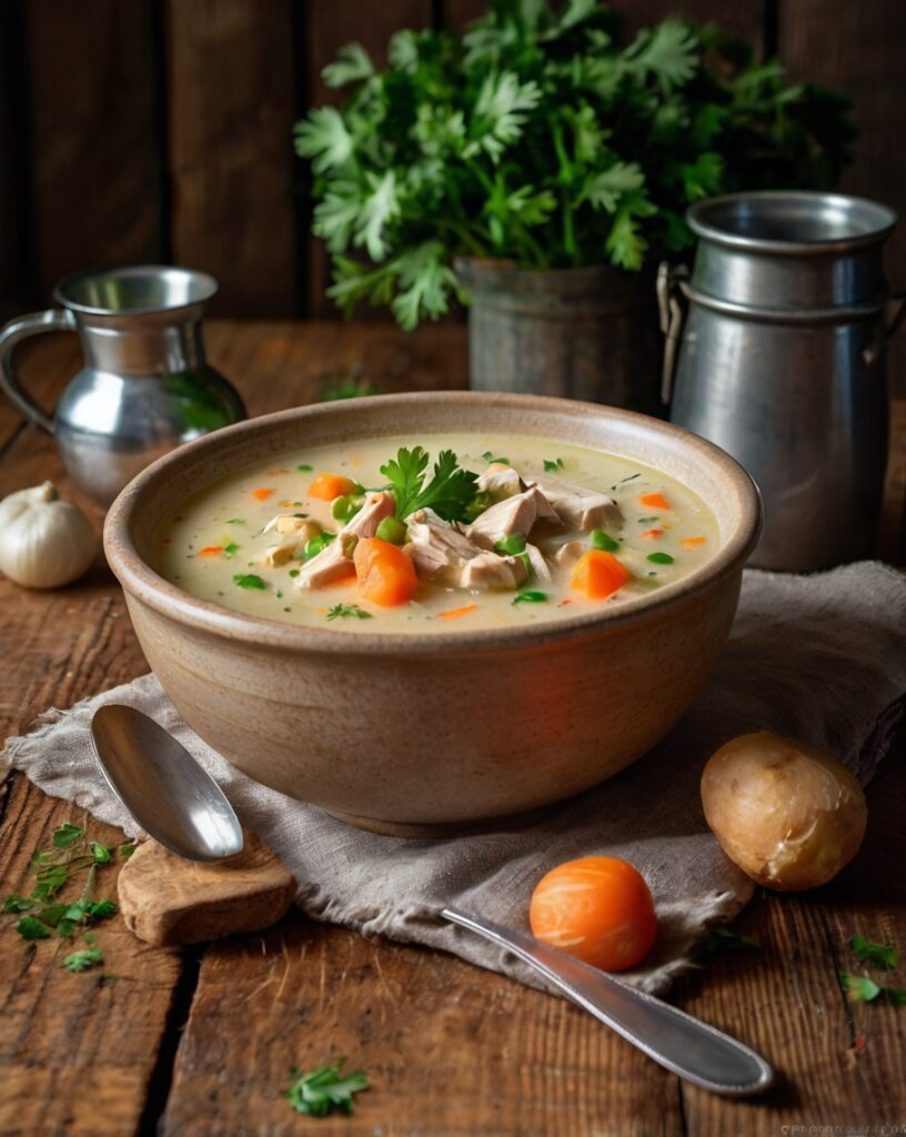 Thumbnail of Creamy Chicken and Vegetable Soup