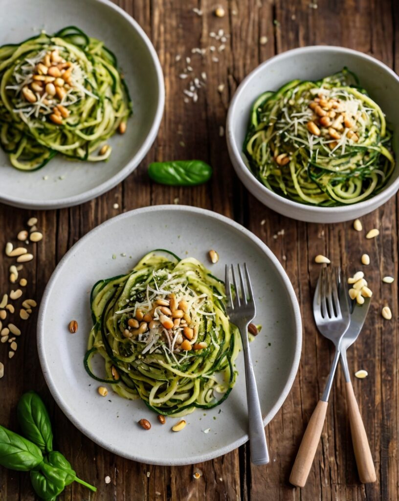 Zucchini Noodles with Pesto