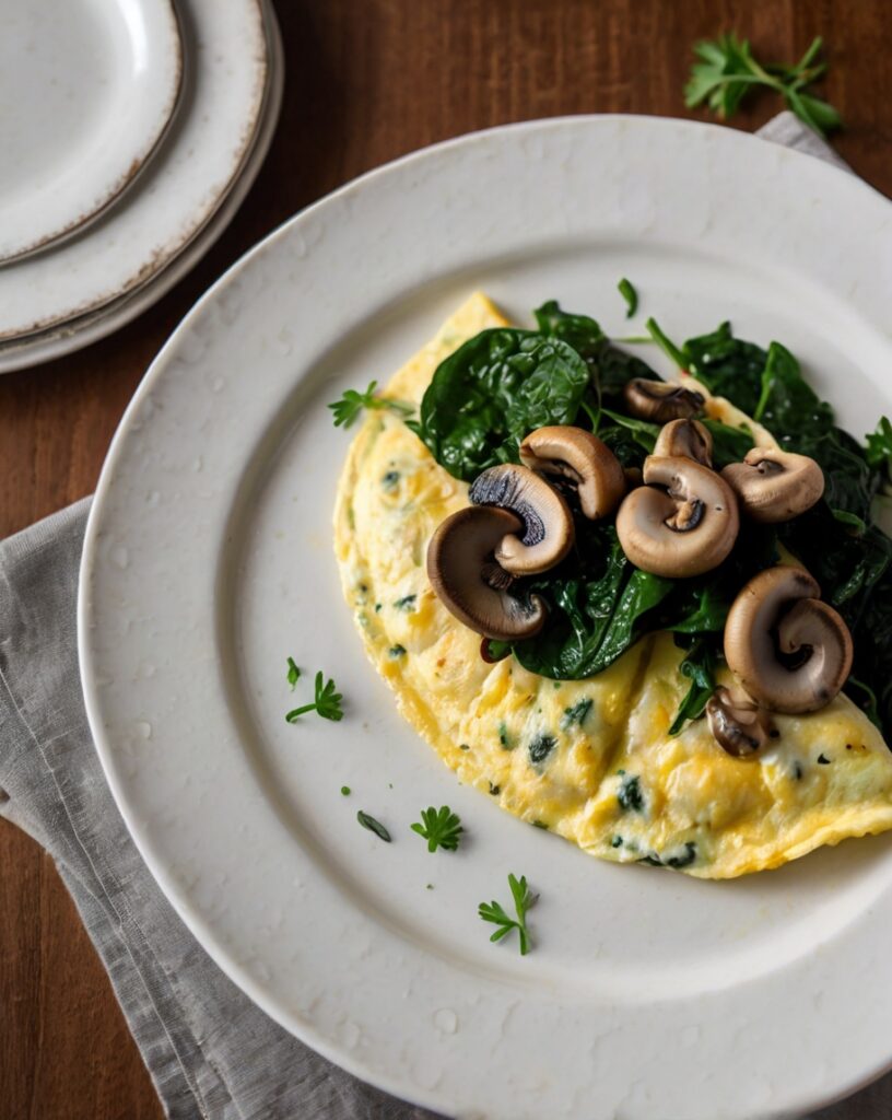 Thumbnail of Egg White Omelette with Spinach