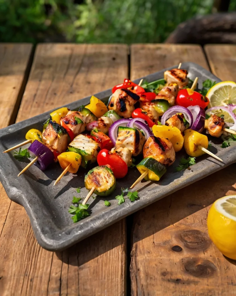 Thumbnail of Chicken and Vegetable Skewers