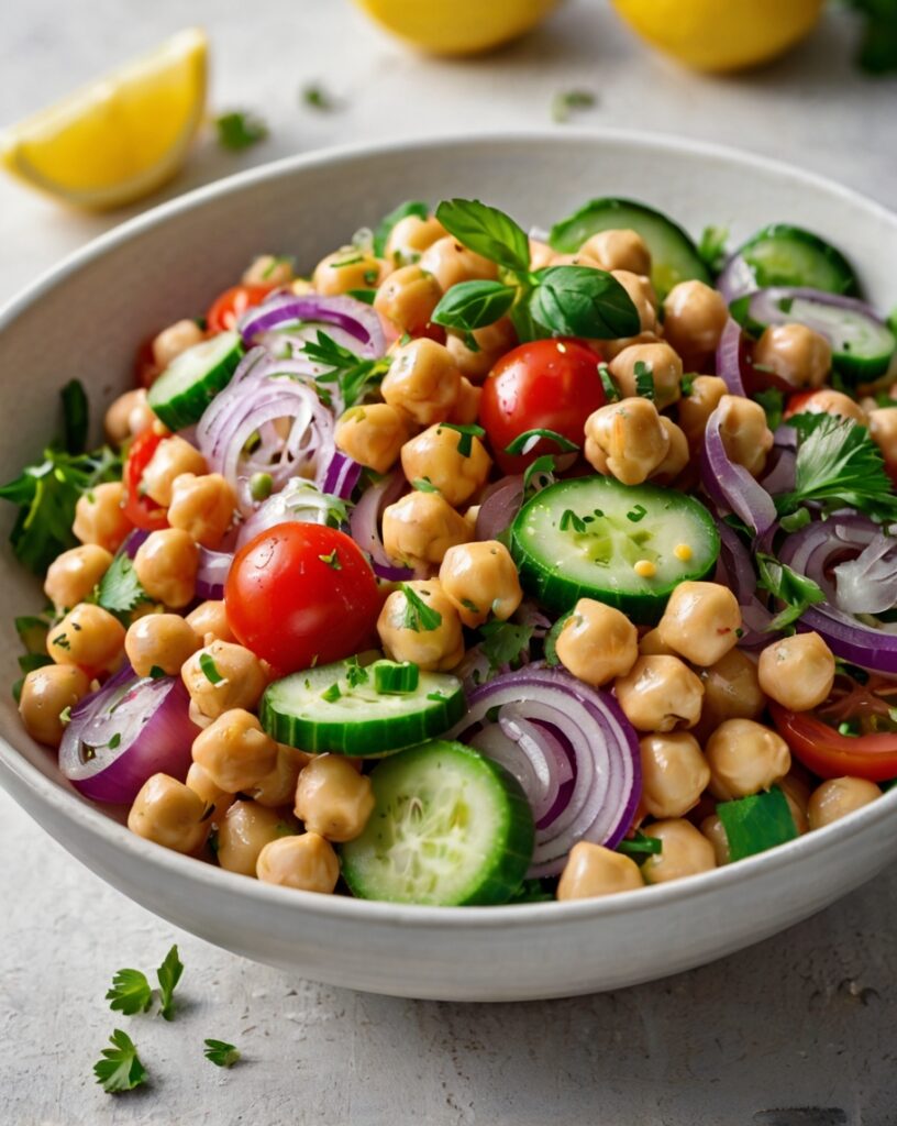 Thumbnail of Chickpea Salad with Lemon-Tahini Dressing