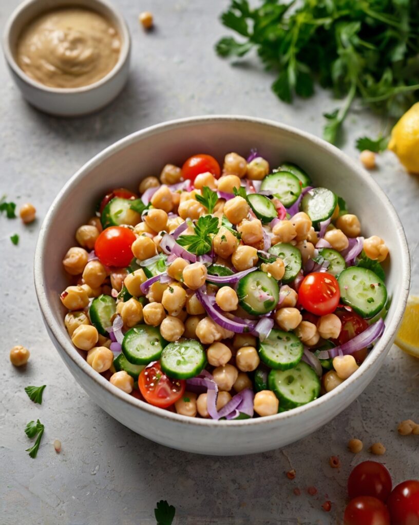 Thumbnail of Chickpea Salad with Lemon-Tahini Dressing