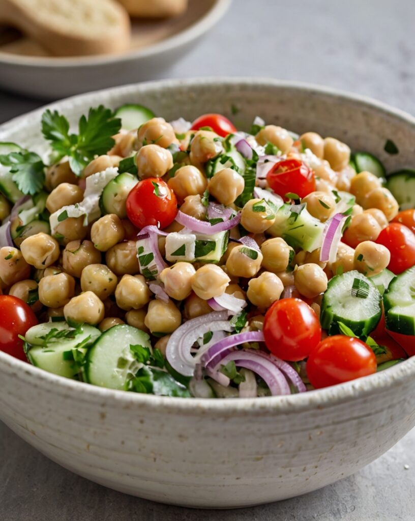 Thumbnail of Chickpea Salad with Lemon-Tahini Dressing